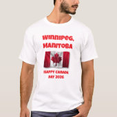 ウィニペグ ハッピー カナダ デー Tシャツ (正面)