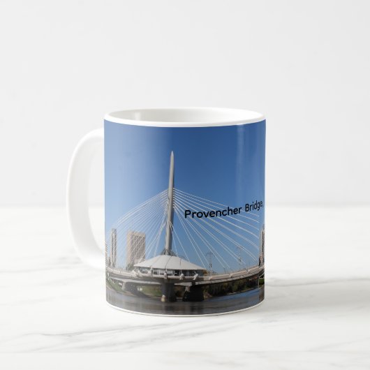 ウィニペグ・プロヴァンチャー橋 コーヒーマグカップ (正面左)