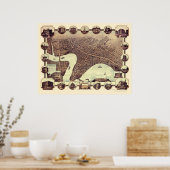 ウィニペグ， MB，カナダのパノラママップ – 1884 ポスター (キッチン)