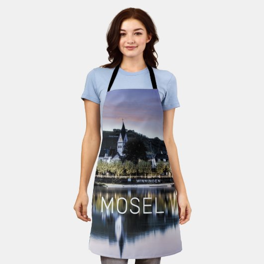 ウィニングンモセルサンセットパノラマドイツヴィンテージ エプロン (着用した状態)