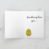 ウィニーからのハッピーイースターカードプードル シーズンカード (内部)