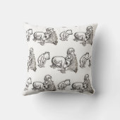 ウィニーザプーオリジナルスケッチ装飾用クッション クッション (裏面)