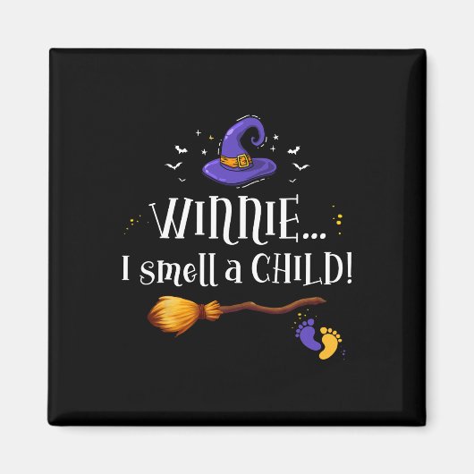 ウィニー　私は子供のにおいがする ハロウィン 妊娠発表 マグネット (正面)