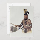 ウィネバゴチーフ、ナウ・カウまたは「ウッド」 ポストカード (正面/裏面)