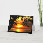 ウィネバゴ湖の海岸からの挨拶 カード (正面)