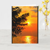 ウィネバゴ考えるサンセットオブユー カード (黄色い花)