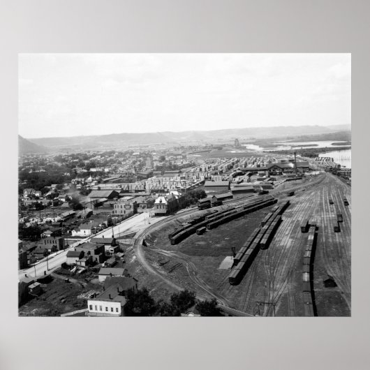 ウィノナ鉄道館， 1898 ポスター (正面)