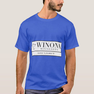 ウィノナ ミネソタ州 座標 Tシャツ