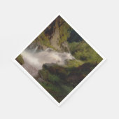 ウィノーナ滝（米国風景） (by Hermann Herzog) スタンダードランチョンナプキン (角)