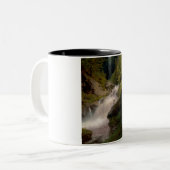 ウィノーナ滝（米国風景） (by Hermann Herzog) ツートーンマグカップ (正面左)