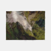 ウィノーナ滝（米国風景） (by Hermann Herzog) フリースブランケット (正面(横))