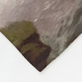 ウィノーナ滝（米国風景） (by Hermann Herzog) フリースブランケット (角)