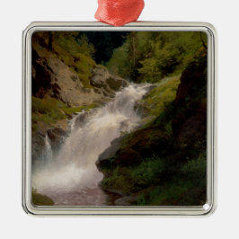 ウィノーナ滝（米国風景） (by Hermann Herzog) メタルオーナメント