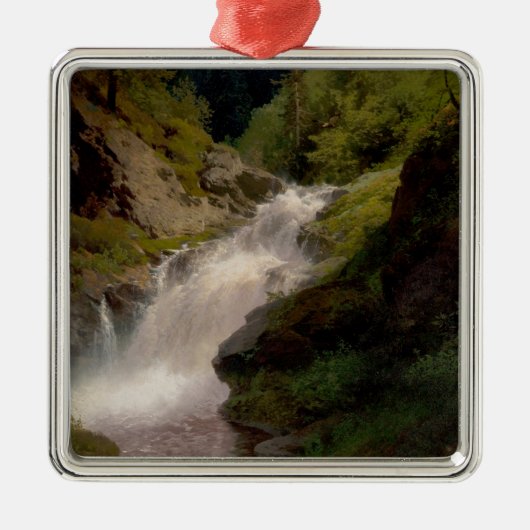 ウィノーナ滝（米国風景） (by Hermann Herzog) メタルオーナメント (正面)
