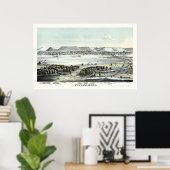 ウィノーナ， MNパノラママップ – 1874 ポスター (ホームオフィス)