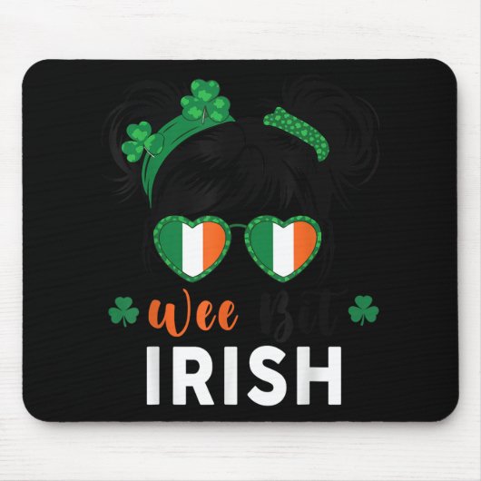 ウィビットSt patricks dayかわいい幼児10代のギ マウスパッド (正面)