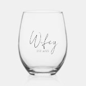 ウィフィモダンー ステムなしワイングラス (正面)