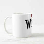 ウィフィーとファンキー赤いハート コーヒーマグカップ (左)