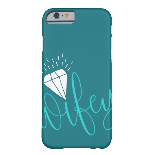 ウィフィーターコイズスクリプト&ダイヤモンド Case-Mate iPhoneケース (裏面)
