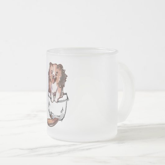 ウィフィードッグ母ナース フロストグラスマグカップ (正面右)