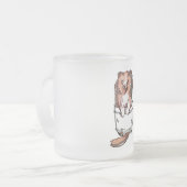 ウィフィードッグ母ナース フロストグラスマグカップ (正面左)