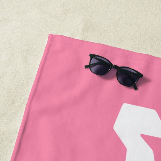 ウィフィー新婚の花嫁ピンク&ホワイトビーチタオル ビーチタオル (インサイチュ)