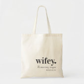 ウィフィー |新パーソナライズされたしい女性 トートバッグ (正面)