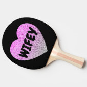 ウィフェイウィット卓球ラケットグリッターハート 卓球ラケット (横)