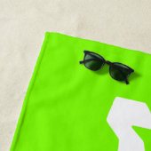 ウィフェイウィー新婚ブライド石灰グリーンホワイトビーチタオル ビーチタオル (インサイチュ)