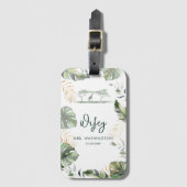 ウィフェイスクリプトハネムーンバケーションサファリトリップ ラゲッジタグ (正面縦)
