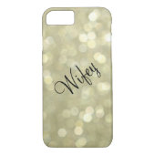 ウィフェイスパークリー金ゴールドiPhone 7ケース Case-Mate iPhoneケース (裏面)