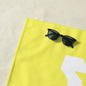 ウィフェイハビー新婚ブライドイエロー ビーチタオル (インサイチュ)