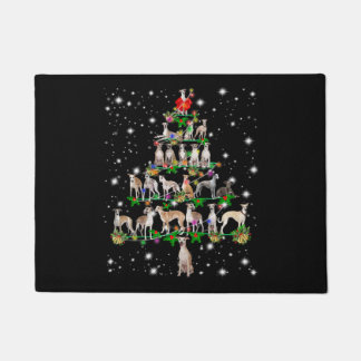 ウィペットおもしろいクリスマスツリーオーナメントデコールギフト ドアマット