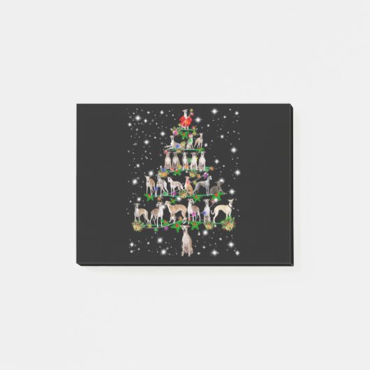 ウィペットおもしろいクリスマスツリーオーナメントデコールギフト ポストイット (正面)