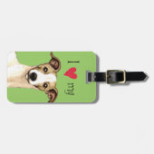 ウィペットが大好き ラゲッジタグ (正面横)