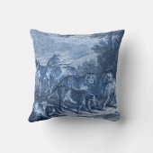 ウィペットとハウンドドッグヴィンテージブルートワール クッション (裏面)