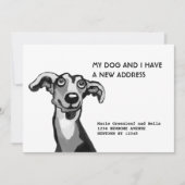 ウィペットと私たちの引っ越し案内カード 案内状 (正面)