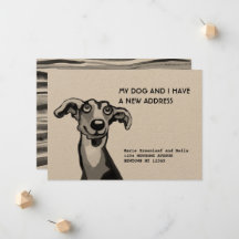 ウィペットと私たちの引っ越し、フラット発表カード