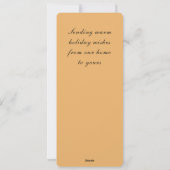 ウィペットのクリスマスポストカード シーズンカード (裏面)