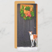 ウィペットのクリスマスポストカード シーズンカード (正面/裏面)