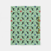 ウィペットの影 フリースブランケット (正面)