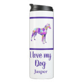 ウィペットイタリアングレードッグシルエットパープルPY&B タンブラー (回転右)