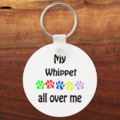 ウィペットウォークスデザイン キーホルダー (正面)