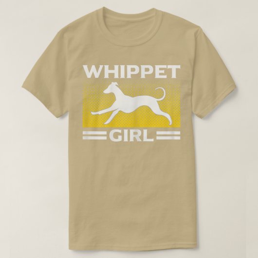ウィペットガール犬のオーナーウィペット Tシャツ (デザイン正面)