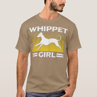 ウィペットガール犬のオーナーウィペット Tシャツ