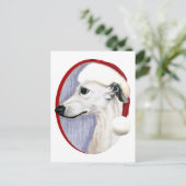 ウィペットクリスマスホワイトサンタ シーズンポストカード (スタンド正面)