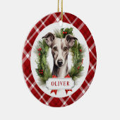 ウィペットセラミックサークルオーナメント セラミックオーナメント (右)