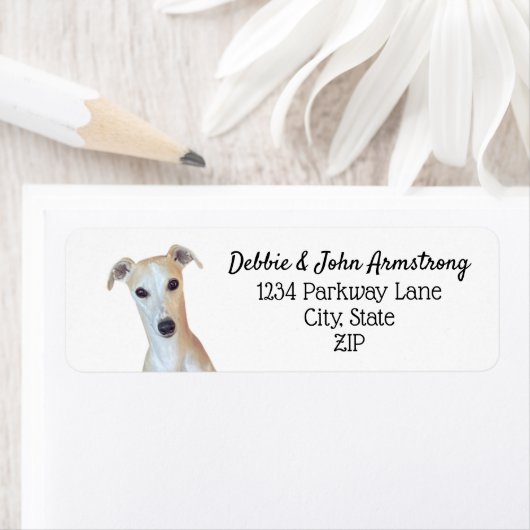 ウィペットドッグパピースブリーダー差出人住所 ラベル (インサイチュ)