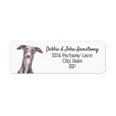 ウィペットドッグパピースブリーダー差出人住所 ラベル (正面)