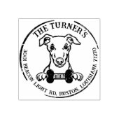 ウィペットドッグファミリー差出人住所 ラバースタンプ (インプリント)